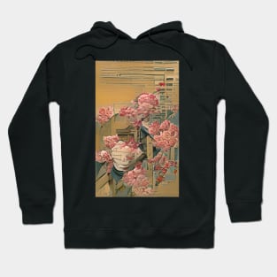 Graceful Blooms: Japanese Ukiyo-e Flowers Hoodie